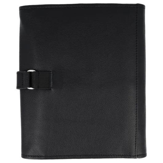 KnitPro: Nahkainen puikkokotelo, musta, 22,5 x 18,5 - 70 x 3cm