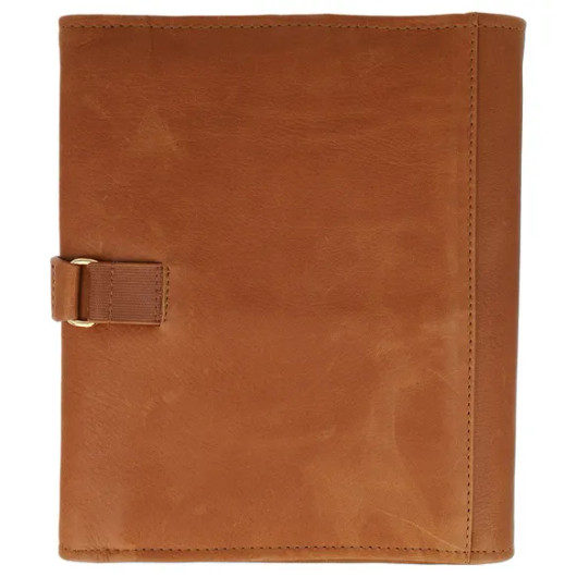 KnitPro: Nahkainen puikkokotelo, ruskea, 22,5 x 18,5 - 70 x 3cm