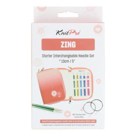 KnitPro: Zing Starter pyöröpuikkosetti 3,00-5,00mm 13cm
