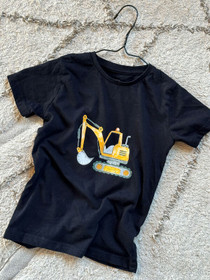 Kaverini silityskuva: Kaivuri, pieni 8cm ja iso 14,5cm