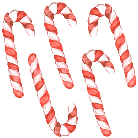 Kaverini silityskuva: Karkkikepit, pituus noin 9cm