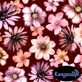 Uniikit: Jättikukat trikoo, oranssinpunainen