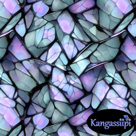 Uniikit: Kivetys, musta - turkoosi - violetti