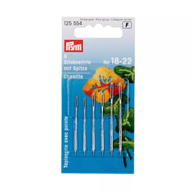 Prym: Kirjonta / Chenilleneulat 6kpl, nro. 18-22