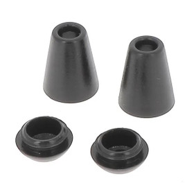 Bohin: Nyörinpää suljettava 18mm, 2kpl, musta