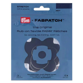 Prym x FabPatch: Itsestään kiinnittyvä joustava paikka 3kpl, tummansininen