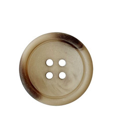 Prym: Marmorinappi reunuksella, 25mm, tumma beige