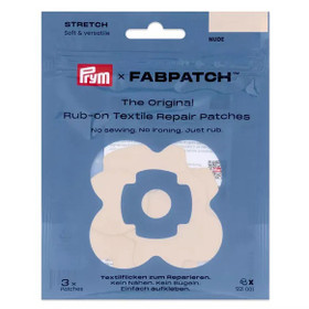 Prym x FabPatch: Itsestään kiinnittyvä joustava paikka 3kpl,  vaalea beige