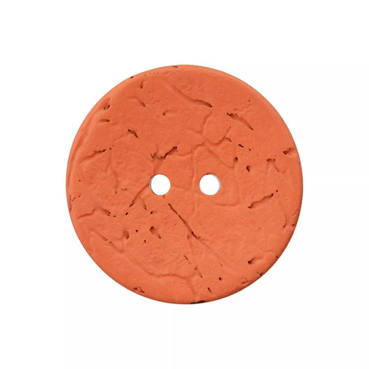 Prym: Kookosnappi matta, 23mm, poltettu oranssi