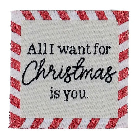Bohin: Ompelumerkki 4kpl, All I want for Christmas is you