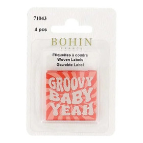 Bohin: Ompelumerkki 4kpl, Groovy baby yeah