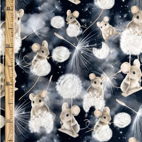 Mainelakeus: Luomupuuvillatrikoo Dandelion, navy