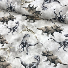 Mainelakeus: Luomupuuvillatrikoo Dinot, light