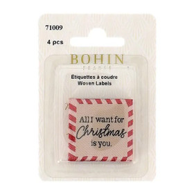 Bohin: Ompelumerkki 4kpl, All I want for Christmas is you