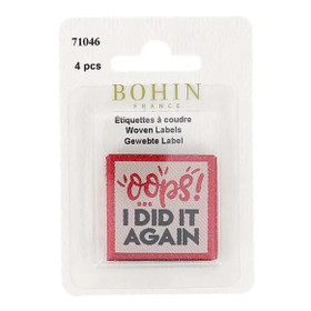 Bohin: Ompelumerkki 4kpl, Oops, Idid it again