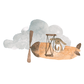 Kaverini silityskuva: Lennetään, 8 x 14,5 cm 