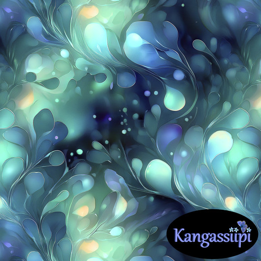 Uniikit: Lumous trikoo, musta - turkoosi - vihreä 