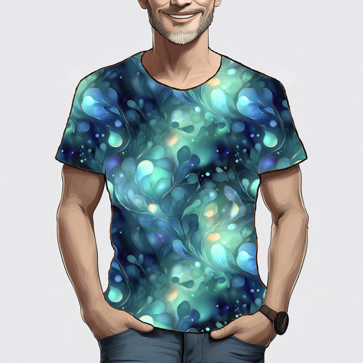 Uniikit: Lumous trikoo, musta - turkoosi - vihreä 