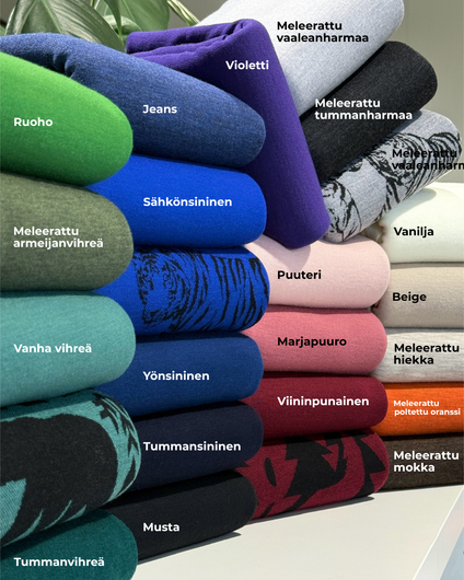 Kotimainen 100% merinovilla: Meleerattu poltettu oranssi