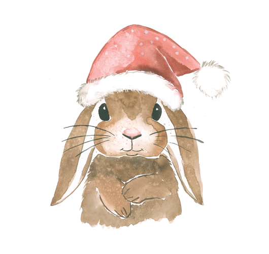 Kaverini silityskuva: Luppakorvan joulu, pieni 8,5cm ja iso 14,5cm