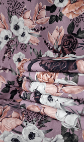 Mieli Design: LUSH mauve, luomupuuvillatrikoo