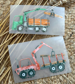 Kaverini silityskuva: Tukkirekka, 7 x 14,5 cm 