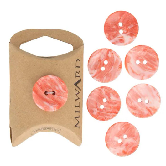 Milward: Marmorinappi 20mm, 7kpl, oranssi