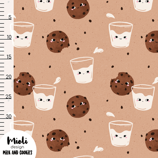 Mieli Design: MILK AND COOKIES dark nude, luomupuuvillatrikoo