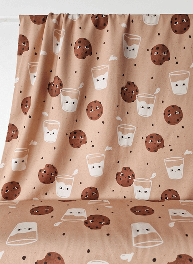 Mieli Design: MILK AND COOKIES dark nude, luomupuuvillatrikoo