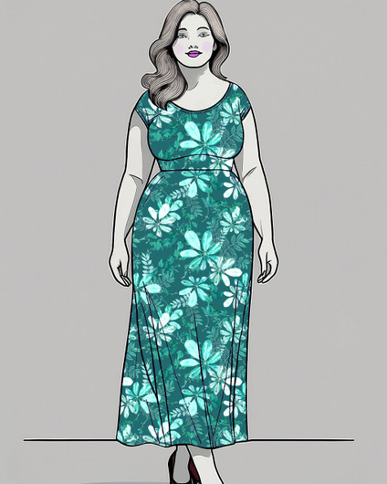 Uniikit: Lehtikierteet trikoo, turkoosinvihreä