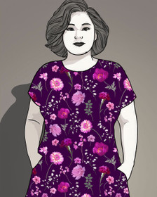 Uniikit: Leikkokukat trikoo, tumma luumu