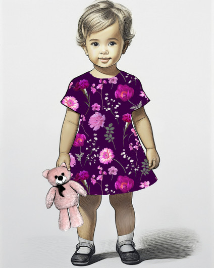 Uniikit: Leikkokukat trikoo, tumma luumu