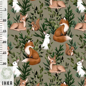 Ihka Clothing: My Sweet Forest luomupuuvillatrikoo, olive