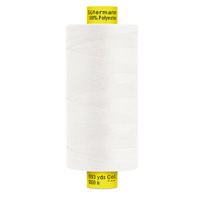 Gütermann ompelulanka 1000m: Luonnonvalkoinen 111