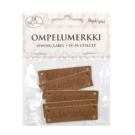Ompelumerkki: Käsintehty suorakaide 5kpl