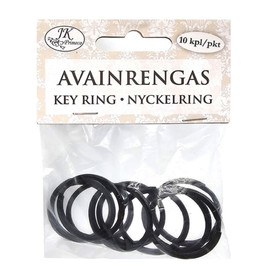 Avainrengas 25mm, 10kpl, musta 