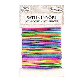 Satiininyöri 2mm / 10m, sateenkaari