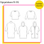 Unelmallinen, kaavapaketti: Unisex Paju paitakaava XS-3XL