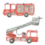 Kaverini silityskuva: Paloautot -arkki