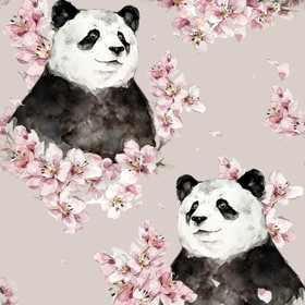 Hento Style: Puuvillatrikoo, Panda, vaalea beige