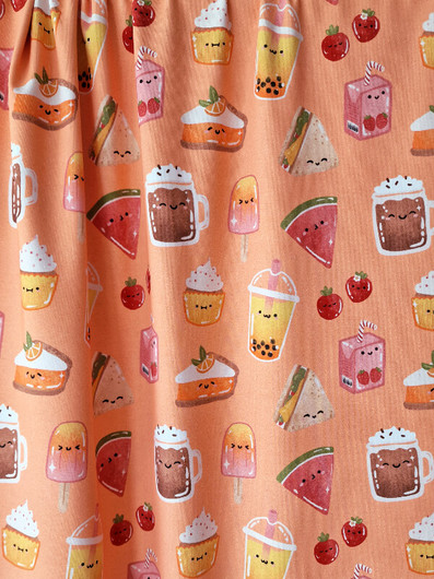 Mieli Design: PICNIC peachy, luomupuuvillatrikoo