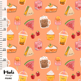 Mieli Design: PICNIC peachy, luomupuuvillatrikoo