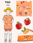 Mieli Design: PICNIC peachy, luomupuuvillatrikoo
