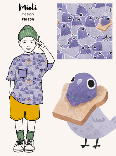 Mieli Design: PIGEON, luomupuuvillatrikoo
