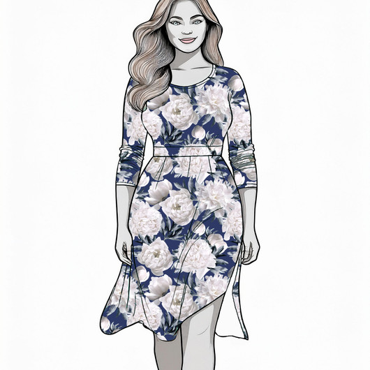 Uniikit: Pionipäivä trikoo, sininen - valkoinen