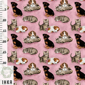 Ihka Clothing: Puppies joustocollege, vintage pink