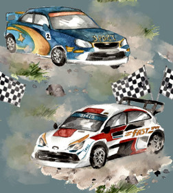 Hento Style: Puuvillatrikoo, Ralliautot, vanha vihreä