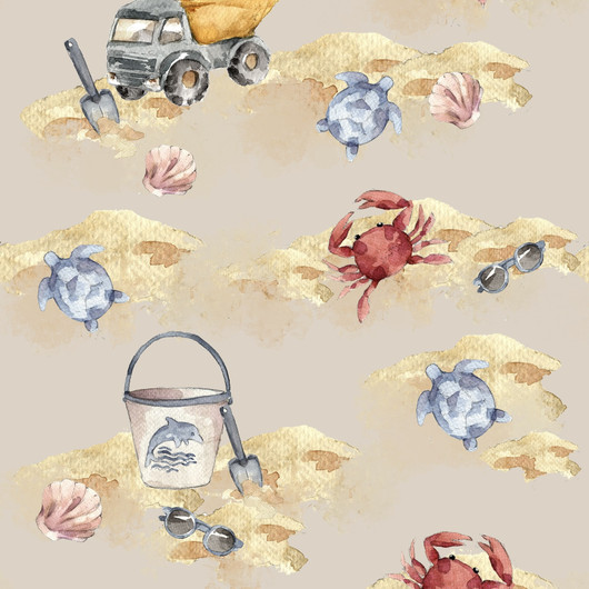 Hento Style: Puuvillatrikoo, Hiekkarannalla, tumma beige