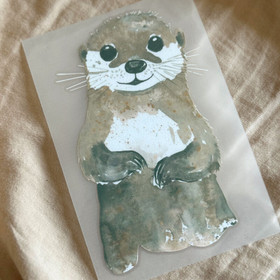 Kaverini silityskuva: Saukko, 8 cm x 14,5 cm