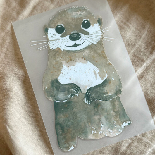 Kaverini silityskuva: Saukko, 8 cm x 14,5 cm
